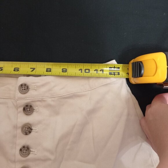 NWT Cupcake & Cashmere Wide Leg Beige High Rise Capri Pants Size 0 - Picture 4 of 7